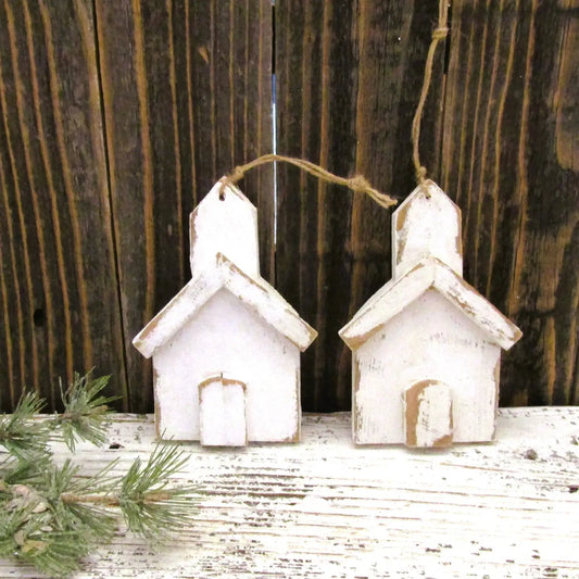 Rustic Church Ornament