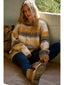 Multi Color Gradation Pullover Sweater
