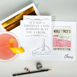 Cocktail and Cards / Not A Birthday Card