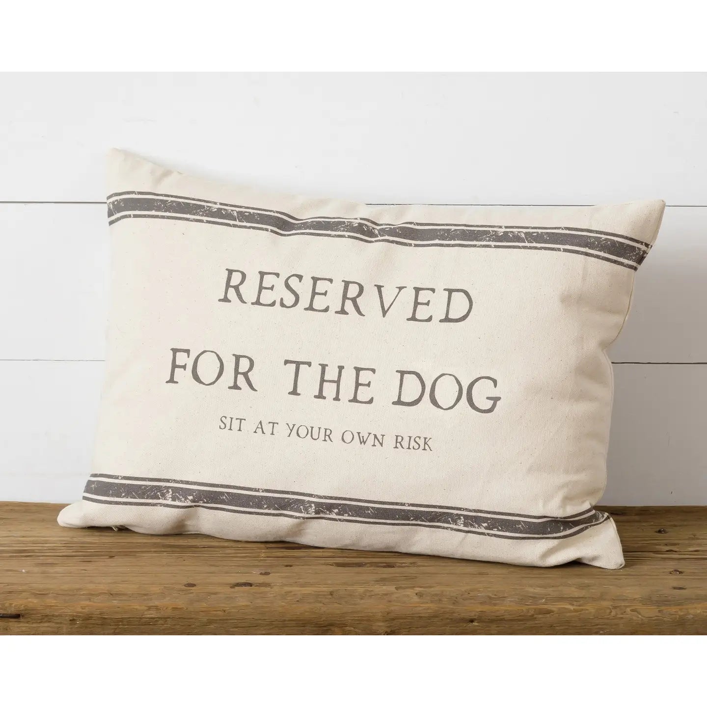 Reversible Pillow - Reserved For the Dog