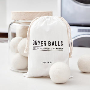 Wool Dryer Balls - Set of 6