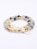 Mama MINI matching BLACK gold beaded bracelet jewelry set