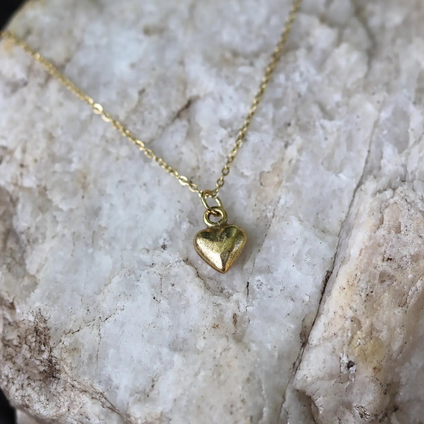 Dainty Gold Heart Necklace