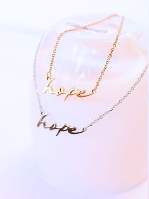 Hope Word Necklace