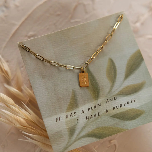 Hope + Future Mini Tag Necklace