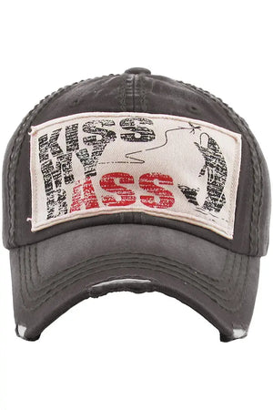 Kiss My Bass Vintage Wash Hat