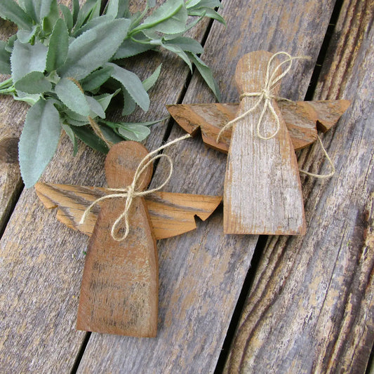 Rustic Angel Ornament