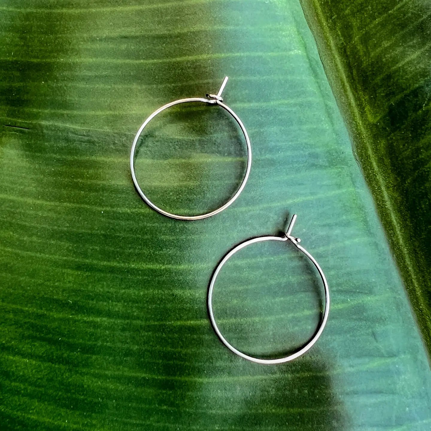 Dainty Silver Hoops