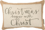 Pillow - Christmas Begins With Christ