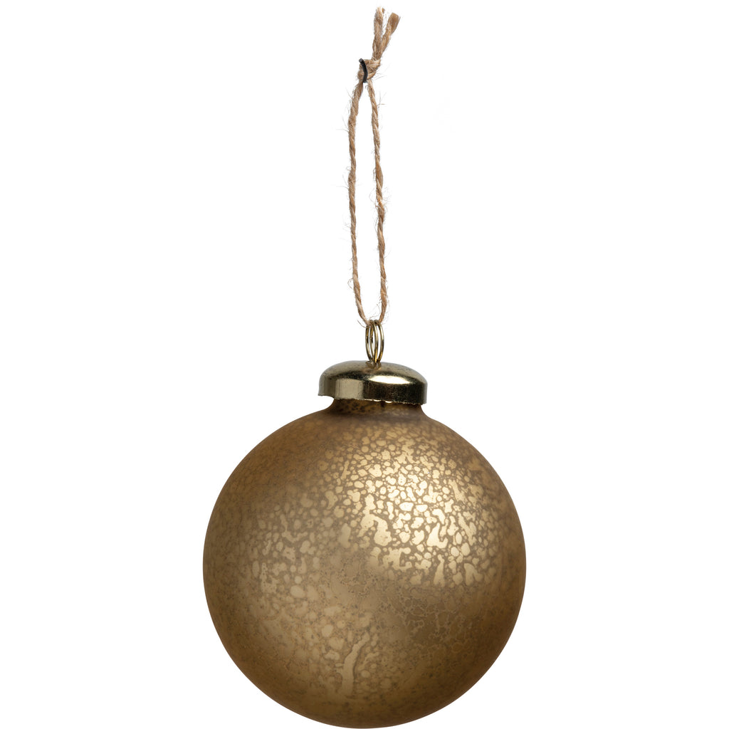 [CHRISTMAS] Gold Glass Ball Ornament