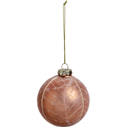 [CHRISTMAS] Peach Coated Glass Ball Ornament