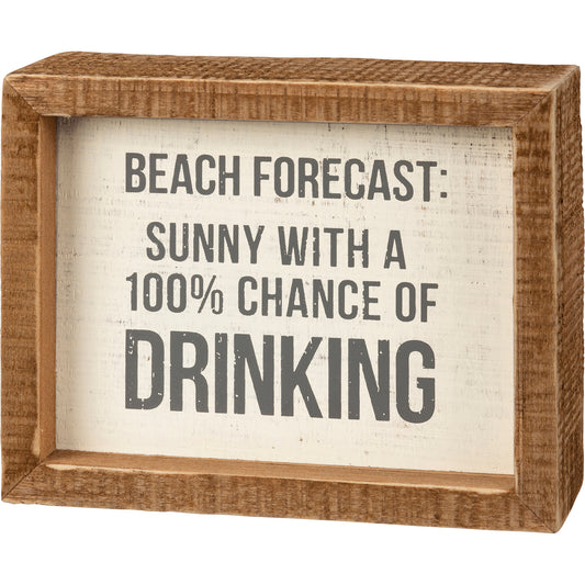 Beach Forecast Sign