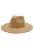 Boho Chic Gold Chain  Rancher Felt Hat