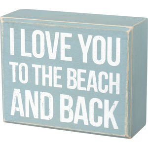 Box Sign - Beach and Back