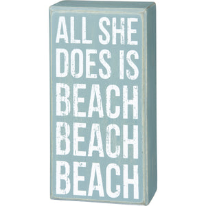 Box Sign - Beach Beach
