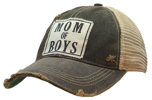 Distressed Trucker Cap - Mom of Boys