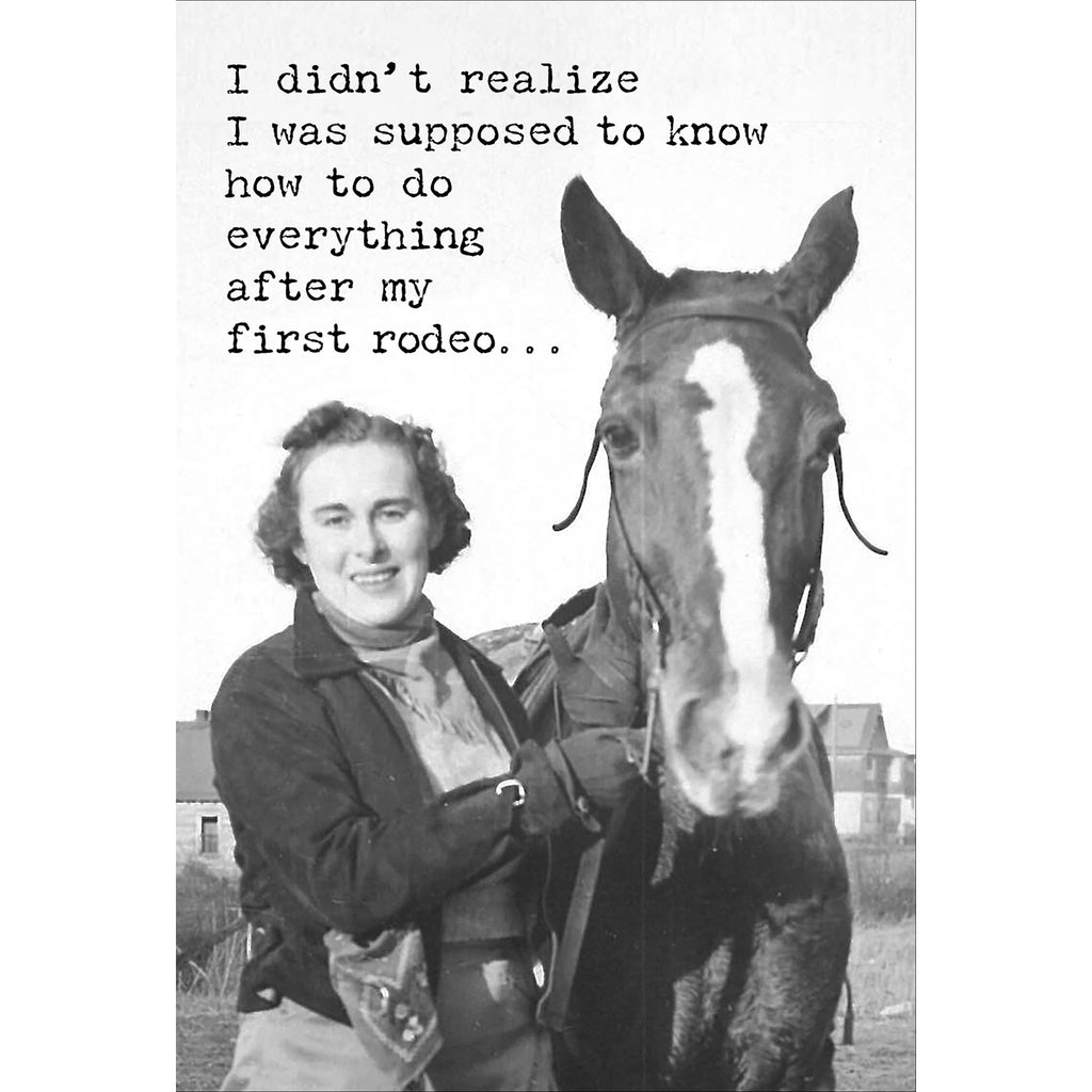 Greeting Card - My First Rodeo