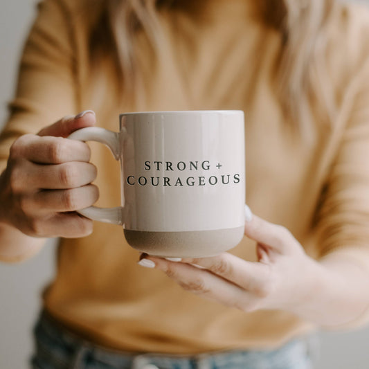 Strong + Courageous Coffee Mug