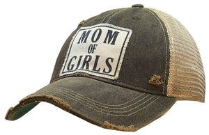 Distressed Trucker Cap - Mom of Girls