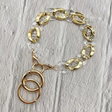 Chain link Key ring Bracelet