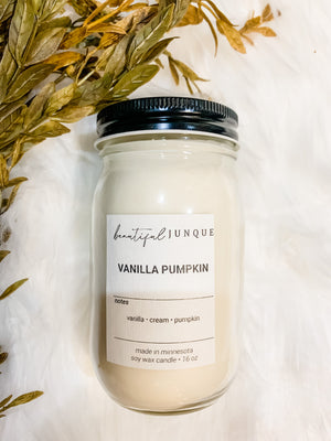 Vanilla Pumpkin Candle-16 oz