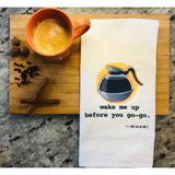 Wake Me up Before You G0-go. -- Wham Music Lyric Tea Towel