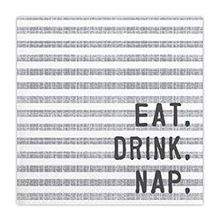 Cocktail Napkin - Eat Drink Nap