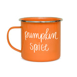 Pumpkin Spice enamel mug
