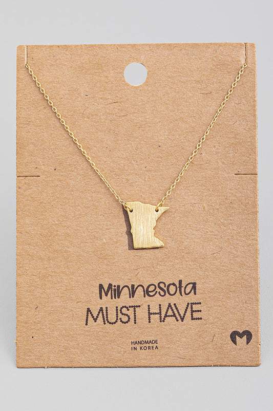 Minnesota pendant necklace