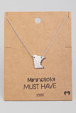 Minnesota pendant necklace