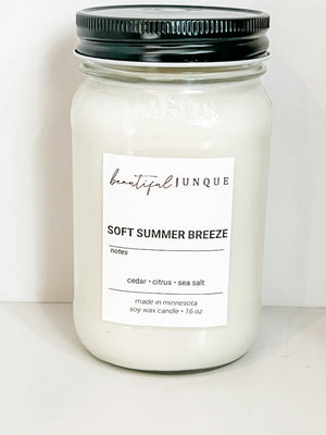 Soft Summer Breeze Candle-16oz