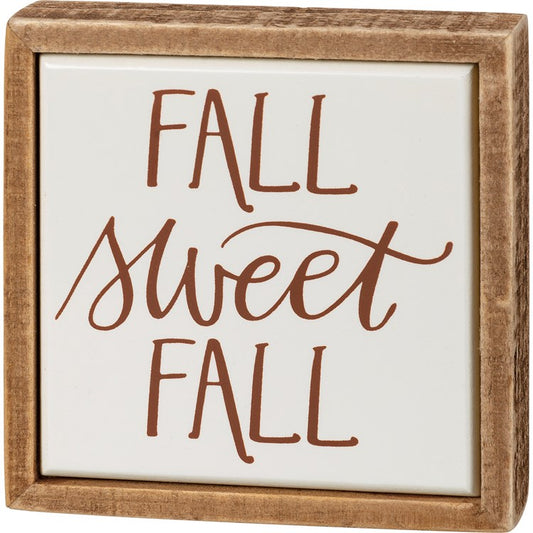 Box Sign Mini Fall sweet fall