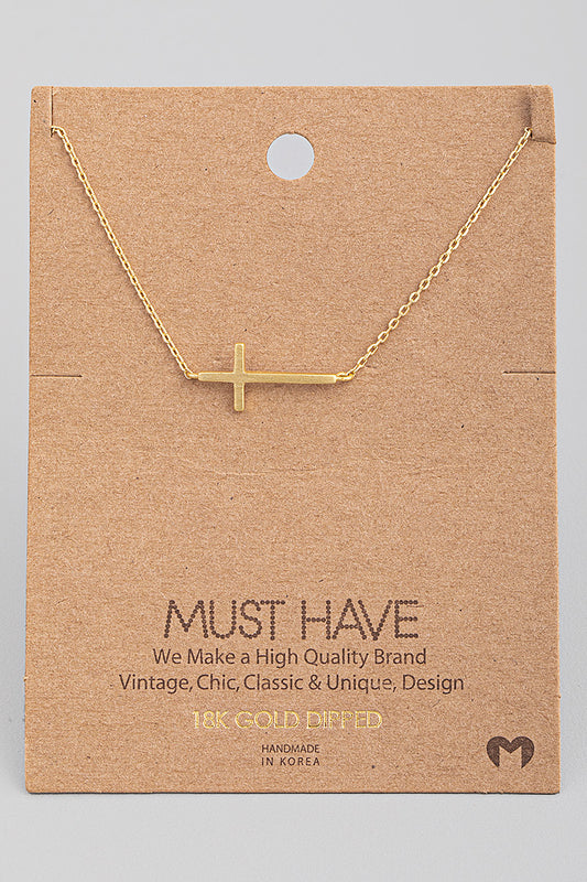 Cross pendant necklace