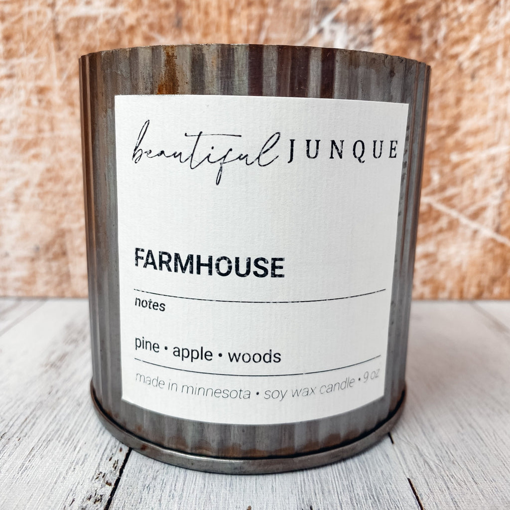 Farmhouse Tin Candle