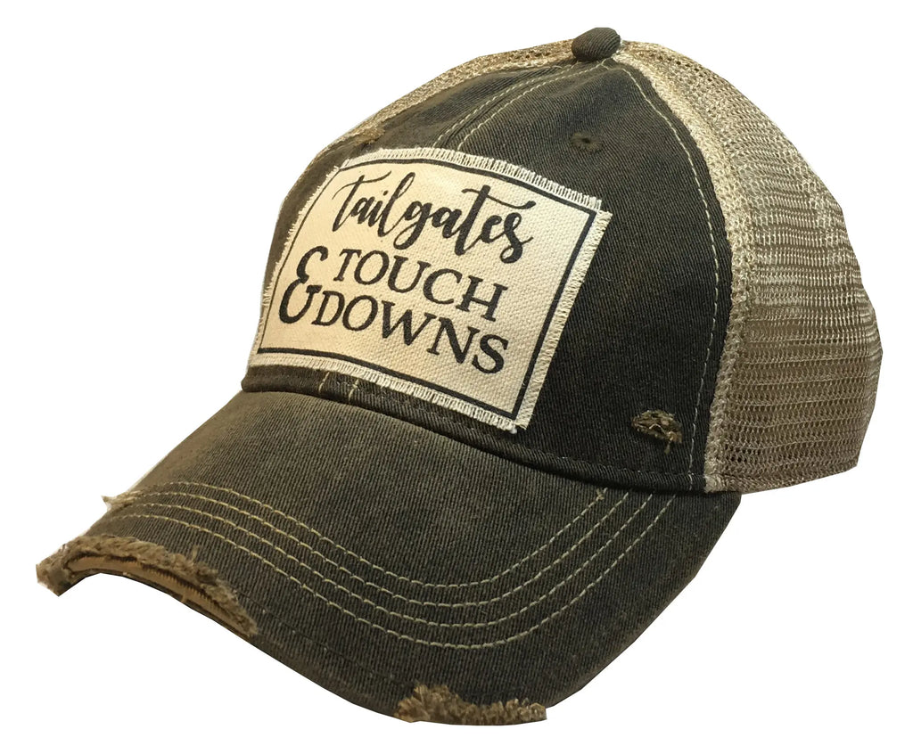 Distressed Trucker Cap - Tailgates and Touchdowns